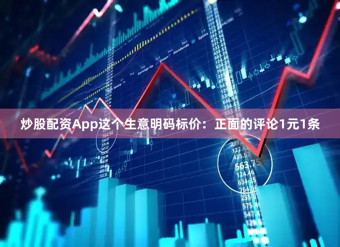 炒股配资App这个生意明码标价：正面的评论1元1条