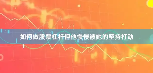 如何做股票杠杆但他慢慢被她的坚持打动